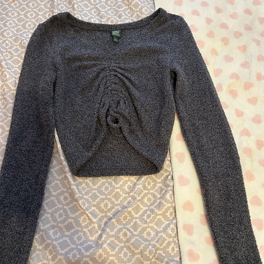 Grey Cute Long Sleeve
